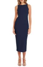 Women's Michael Stars Reversible Stretch Cotton Midi Dress - Blue