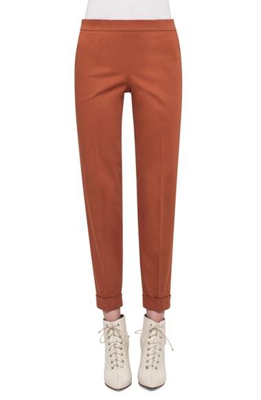 Women's Akris Cuffed Stretch Cotton Pants