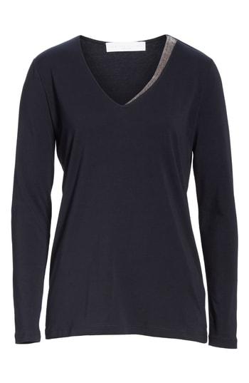 Women's Fabiana Filippi Beaded Cotton Blend Sweater Us / 38 It - Blue
