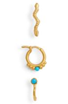 Women's Dogeared Perfect Turquoise 3-piece Earring Set