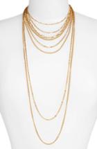 Women's Treasure & Bond Multistrand Textured Chain Necklace