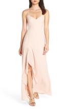 Women's Lulus Luxurious Love Lace-up Back Gown