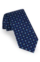 Men's Ted Baker London Geometric Circle Silk Tie, Size - Black