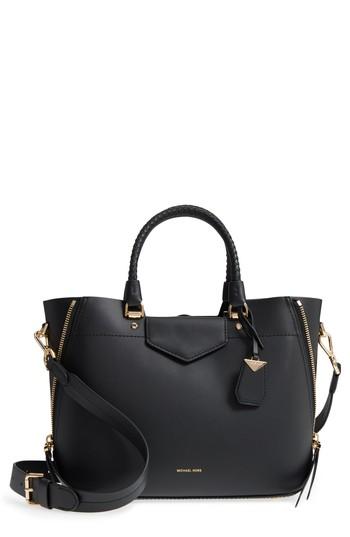 Michael Michael Kors Blakely Leather Satchel - Black