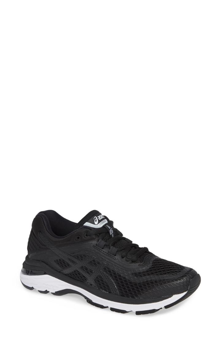 Women's Asics Gt-2000 6 Running Shoe .5 B - Black