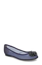 Women's Adrianna Papell Stevie Embellished Flat M - Blue