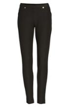 Petite Women's Michael Michael Kors Stretch Twill Leggings P - Black