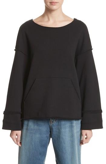 Women's Undercover Oversized Sweatshirt - Black