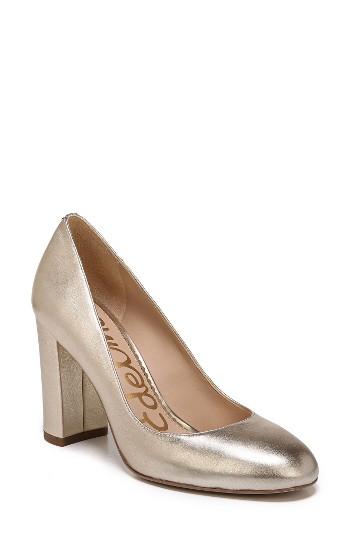 Women's Sam Edelman Stillson Pump M - Metallic