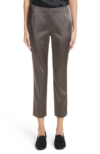 Women's Lafayette 148 New York 'stanton - Belle Satin' Pants - Grey