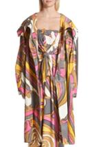 Women's Marc Jacobs Retro Print Oversize Coat, Size - Grey