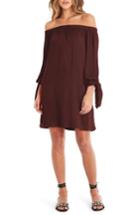 Women's Michael Stars Tie Sleeve Shift Dress - Burgundy