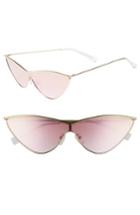 Women's Adam Selman X Le Specs Luxe The Fugitive 71mm Sunglasses - Gold/ Rose Gold