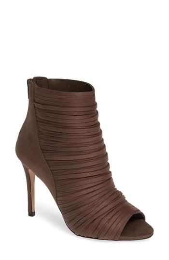 Women's Bcbg Elle Open Toe Bootie M - Brown