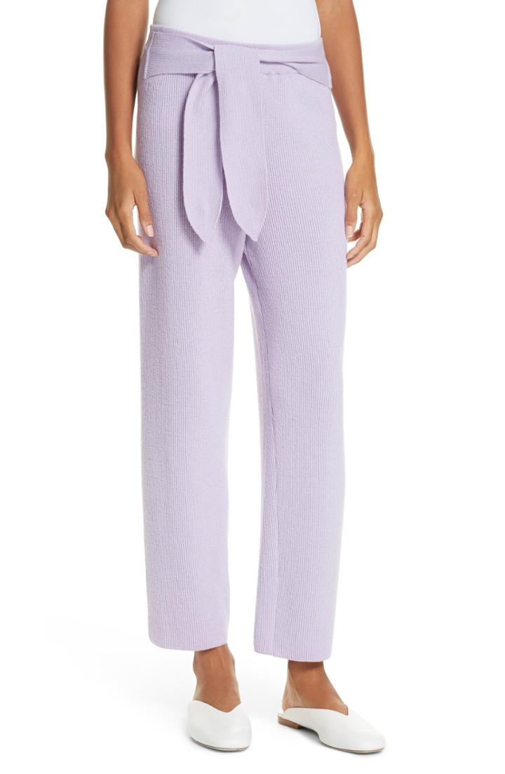 Women's Nanushka Tigre Merino Wool & Cashmere Blend Pants - Purple