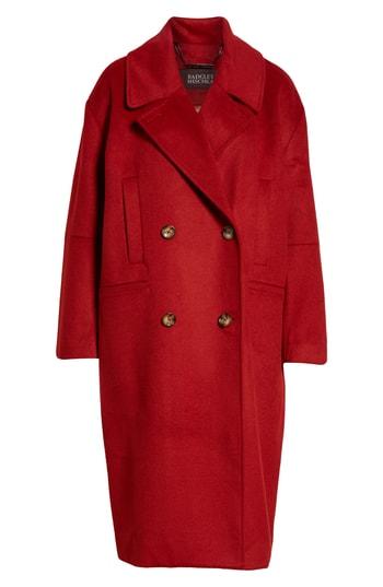 Women's Badgley Mischka Cameron Double Breasted Wool Coat