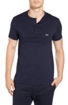 Men's Lacoste Henley T-shirt (3xl) - Blue