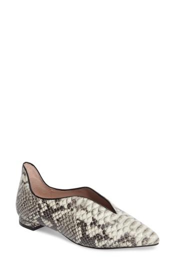 Women's James Chan Viola Ii Pointy Toe Flat M - Beige