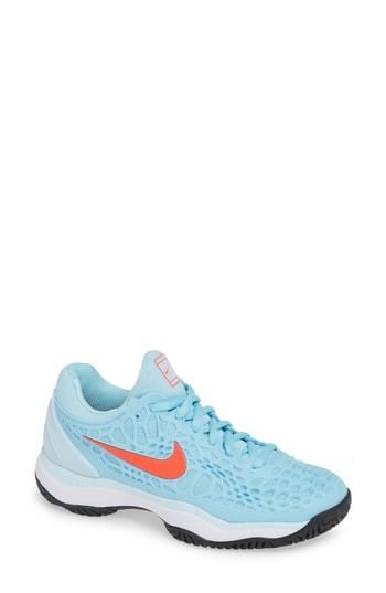 Women's Nike Air Zoom Cage 3 Hc Tennis Shoe M - Blue