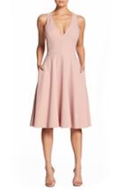 Women's Dress The Population Catalina Tea Length Fit & Flare Dress, Size - Pink