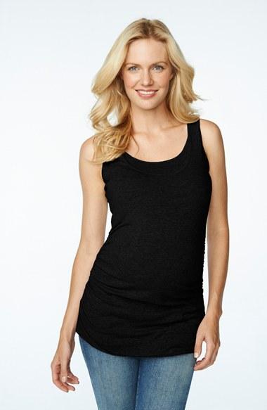 Women's Maternal America Ruched Maternity/nursing Tank Top