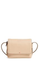 Ed Ellen Degeneres Small Monterey Leather Crossbody Bag - Beige
