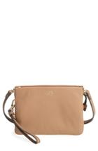 Vince Camuto 'cami' Leather Crossbody Bag - Beige