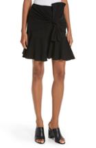 Women's Cinq A Sept Mara Knotted Miniskirt - Black