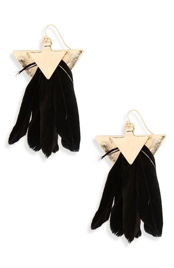 Women's Bp. Feather Fan Earrings