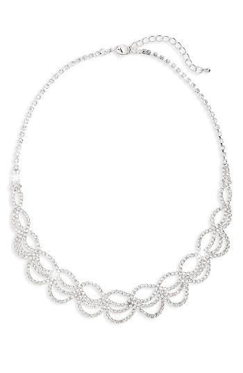 Women's Nina Swag Crystal Drama Collar Necklace