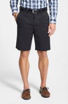 Men's Nordstrom Men's Shop Smartcare(tm) Flat Front Shorts - Black
