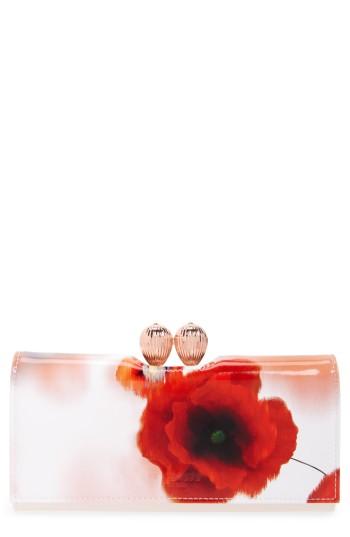 Women's Ted Baker London Playful Poppy Bobble Leather Matinee Wallet -