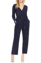 Women's Vince Camuto Pleated Knit Jumpsuit - Blue