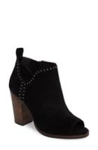 Women's Lucky Brand Lotisha Studded Open Toe Bootie M - Black