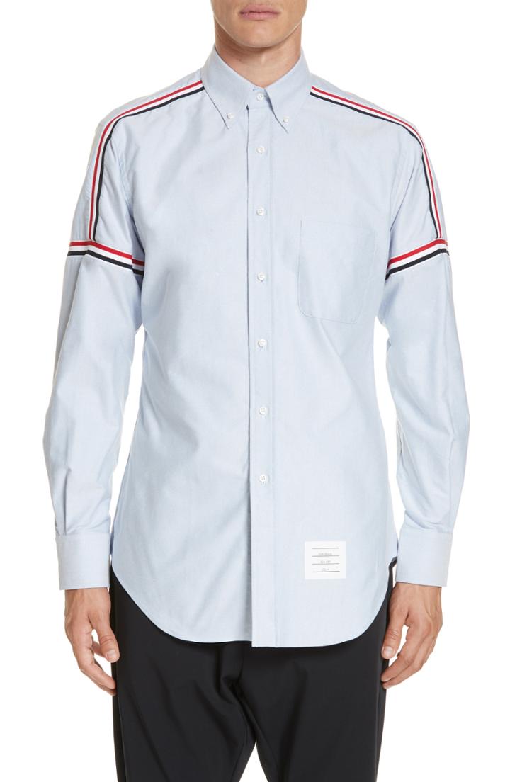 Men's Thom Browne Taped Sport Shirt