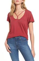 Women's Lna Union Strappy Tee - Red