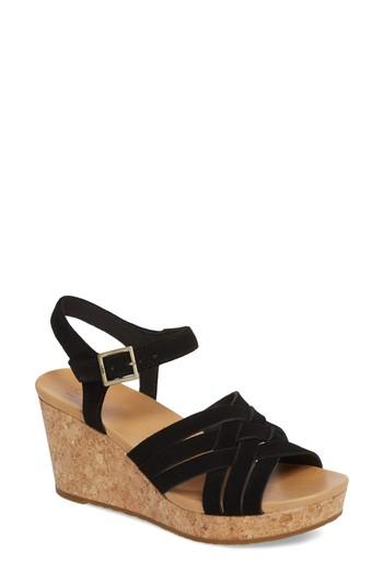 Women's Ugg Uma Wedge Sandal .5 M - Black