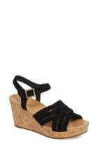 Women's Ugg Uma Wedge Sandal .5 M - Black