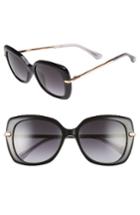 Women's Jimmy Choo Ludis 53mm Gradient Sunglasses - Black/ Gold/ Copper