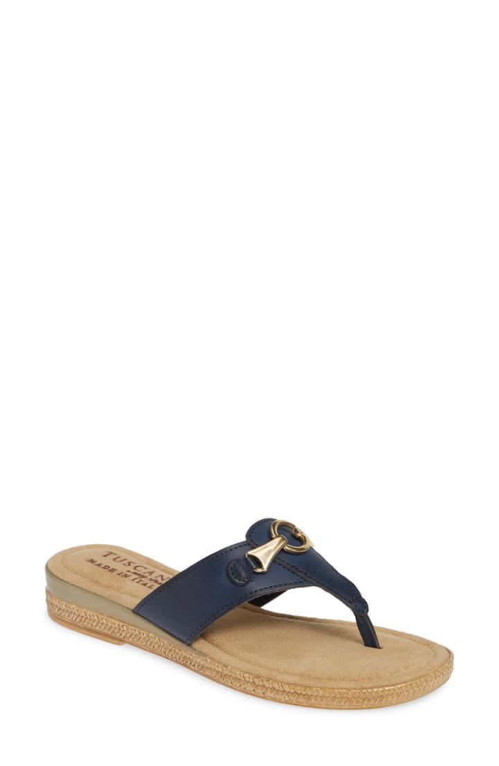 Women's Tuscany By Easy Street Farah Flip Flop .5 M - Blue