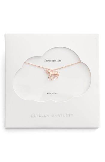 Women's Estella Bartlett Treasure Me Unicorn Necklace