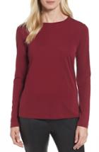 Women's Eileen Fisher Silk Knit Top, Size - Green