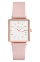 Women's Rosefield The Boxy Leather Strap Watch, 26mm X 28mm