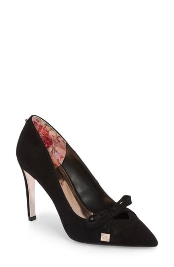 Women's Ted Baker London Gewell Bow Pump M - Black