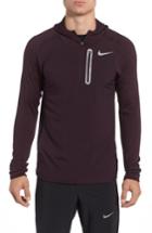 Men's Nike Thermasphere Running Hoodie, Size - Burgundy