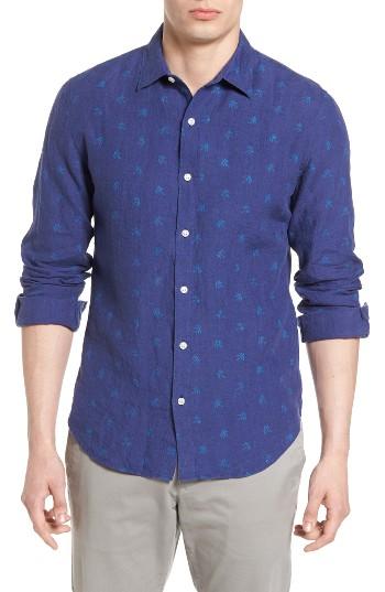 Men's Bonobos Slim Fit Print Linen Sport Shirt