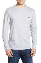 Men's Lacoste Long Sleeve Pima Cotton T-shirt (s) - Grey