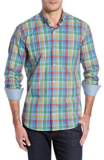 Men's Tailorbyrd Belmont Check Sport Shirt - Yellow