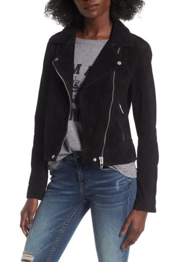 Women's Blanknyc Suede Moto Jacket - Black