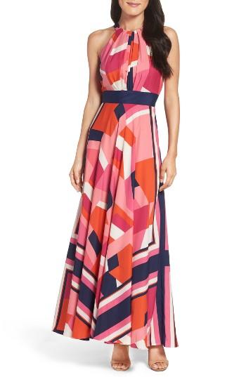Women's Eliza J Halter Maxi Dress - Orange